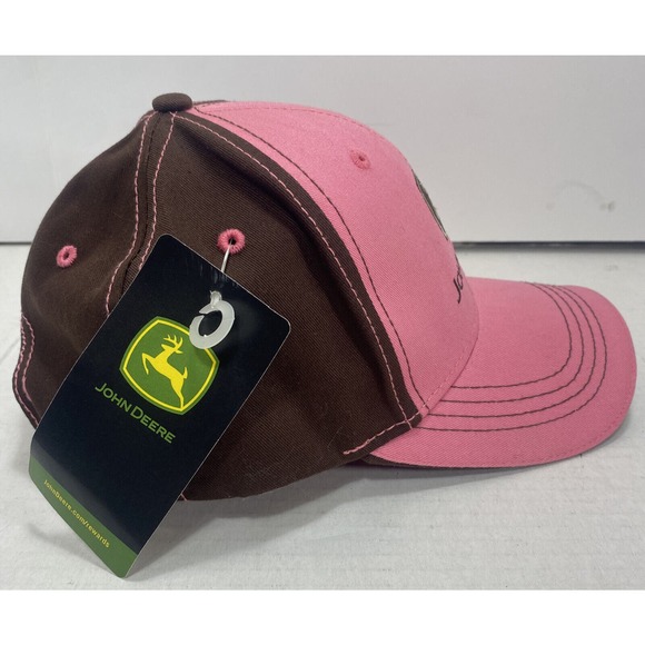 New John Deere Pink and Brown Adjustable Hat - Picture 5 of 5